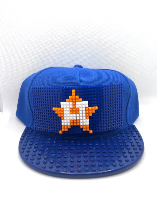 Snapback Pixel Astros Themed Brickhat