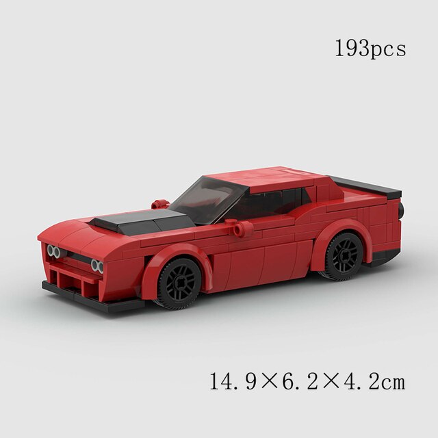 Brick Dodge Hellcat Car