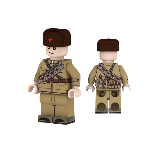 Brick Russian Soldier Figure