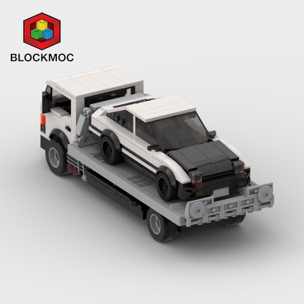 Brick Flatbed Tow Truck Car