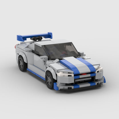 Brick Nissan GTR R34 Car