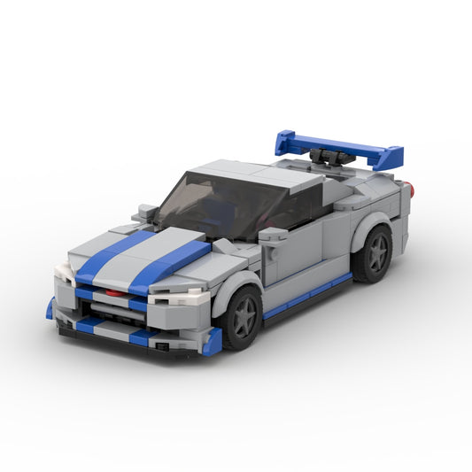 Brick Nissan GTR R34 Car