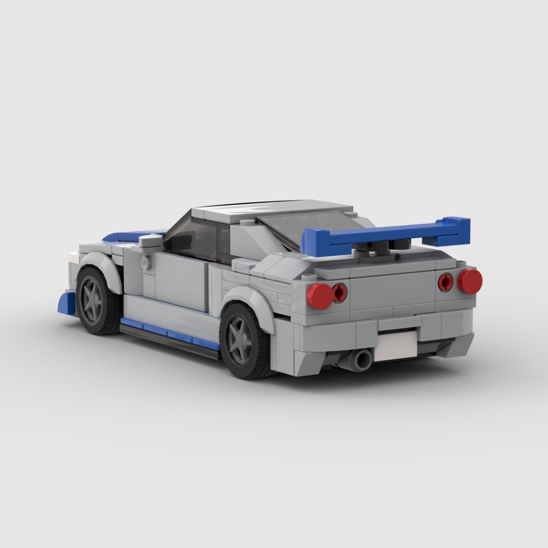 Brick Nissan GTR R34 Car